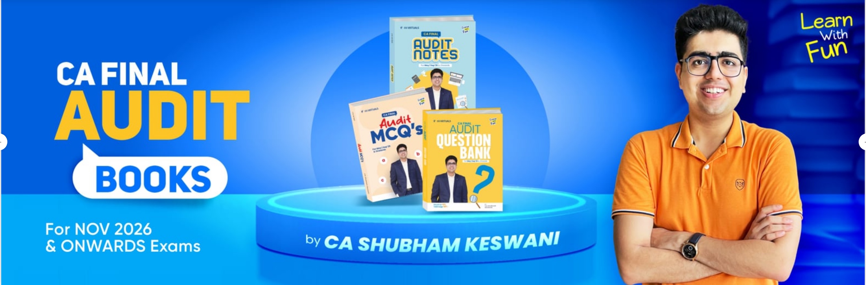 CA Final Audit books by CA Shubham Keswani, for Nov 2026 and onwards